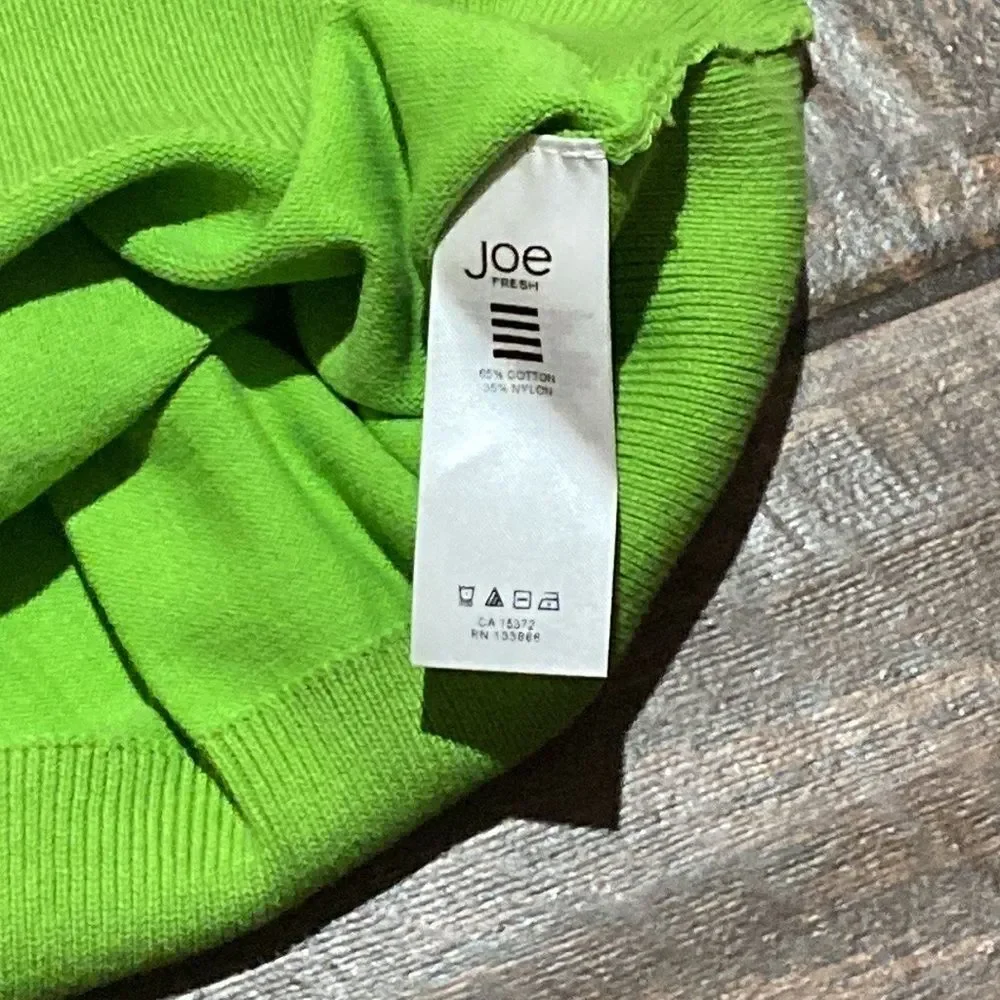 Joe Fresh Knit Green Woman Sweater Size XSP